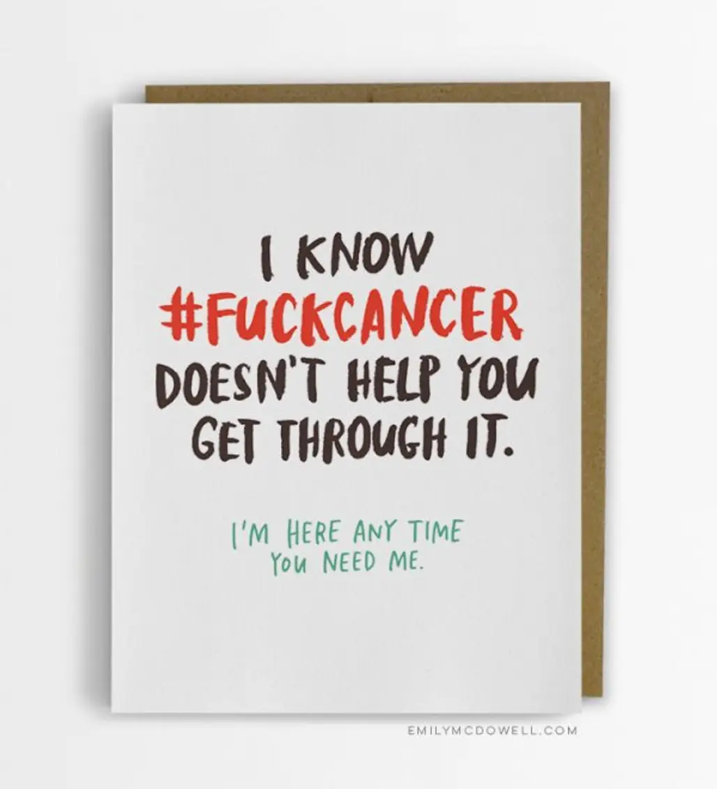 #FUCKCANCER DOESN'T HELP