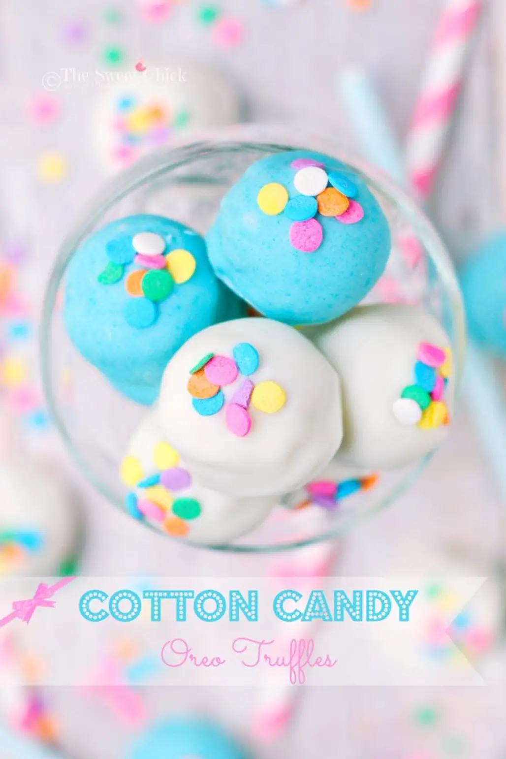 Cotton Candy Oreo Truffles