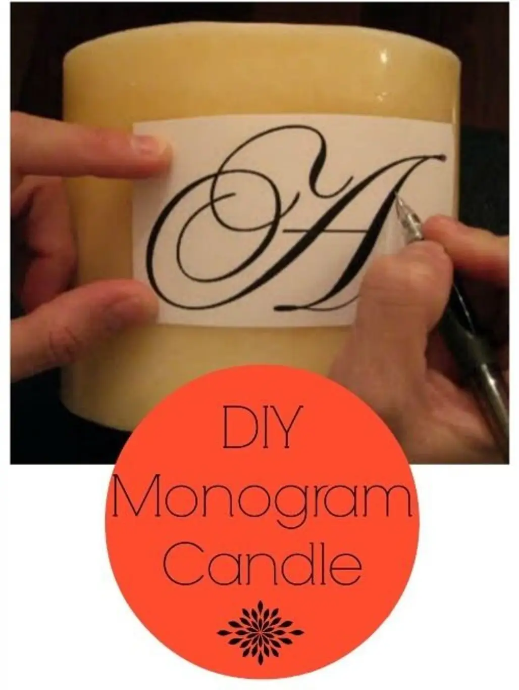 Monogrammed Candle