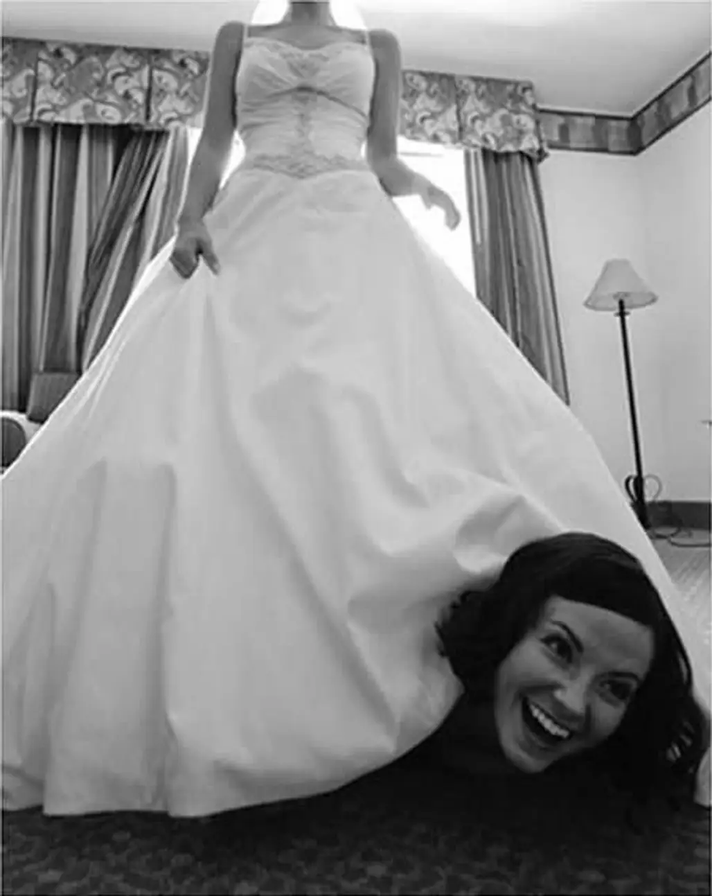 wedding dress,white,dress,clothing,black and white,