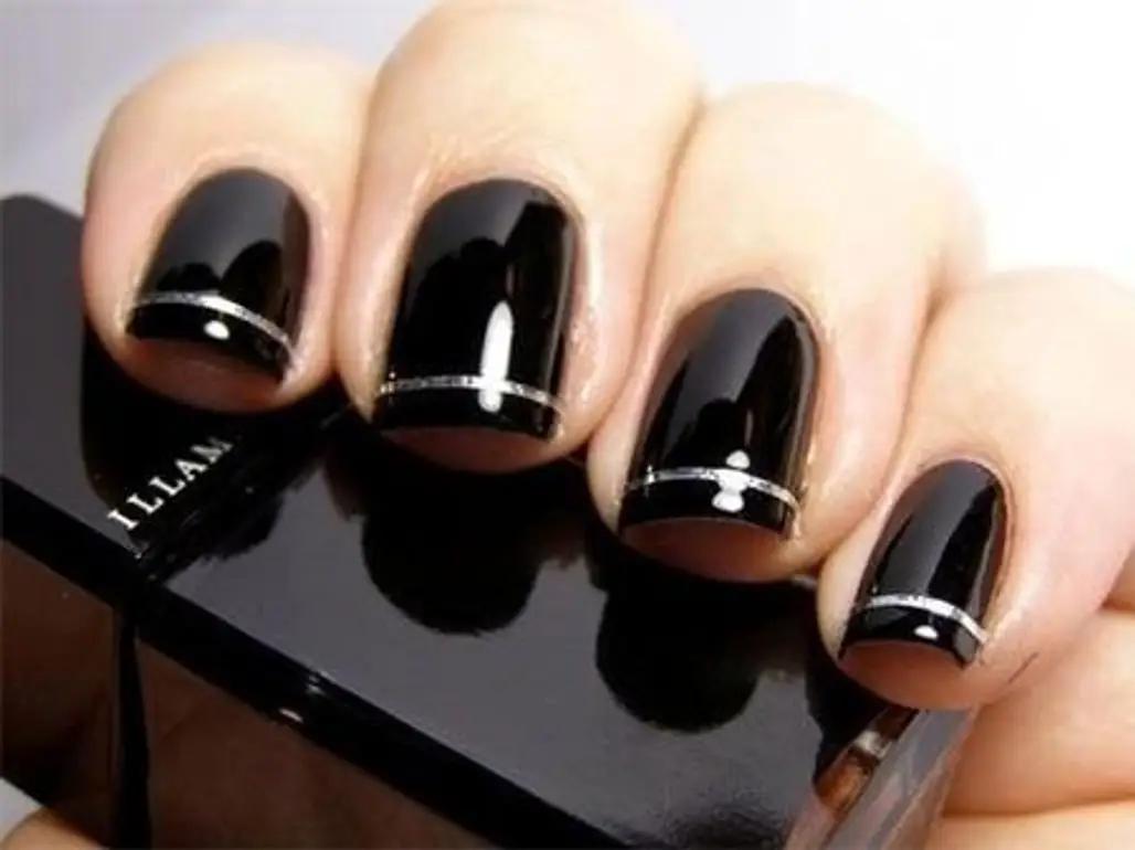 nail,finger,nail care,black,manicure,