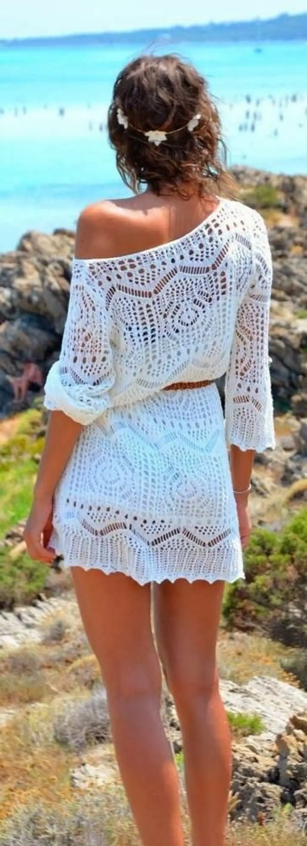 Slouchy Crochet Dress