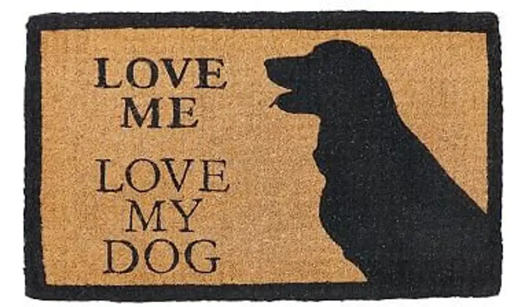 LOVE ME, LOVE MY DOG DOORMAT