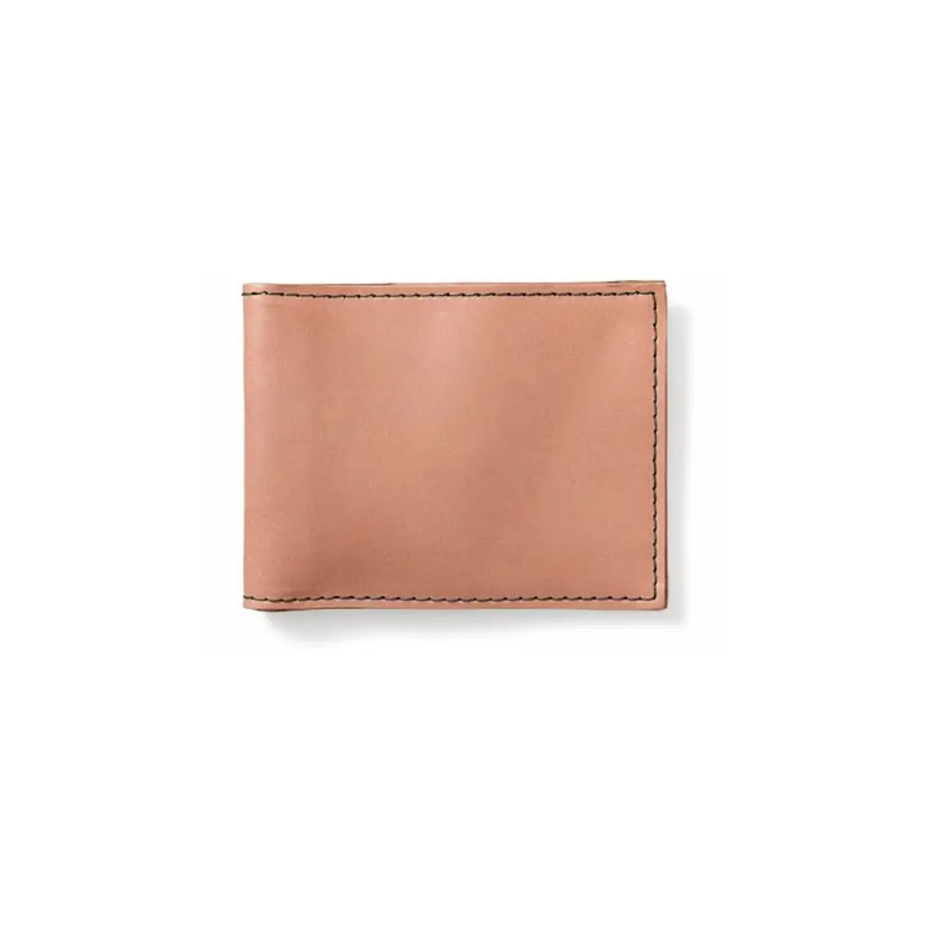 Filson Small Leather Bi-Fold Wallet, Natural