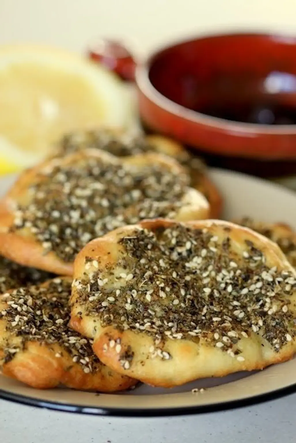 Middle Eastern Bread with Mixed Spice Topping