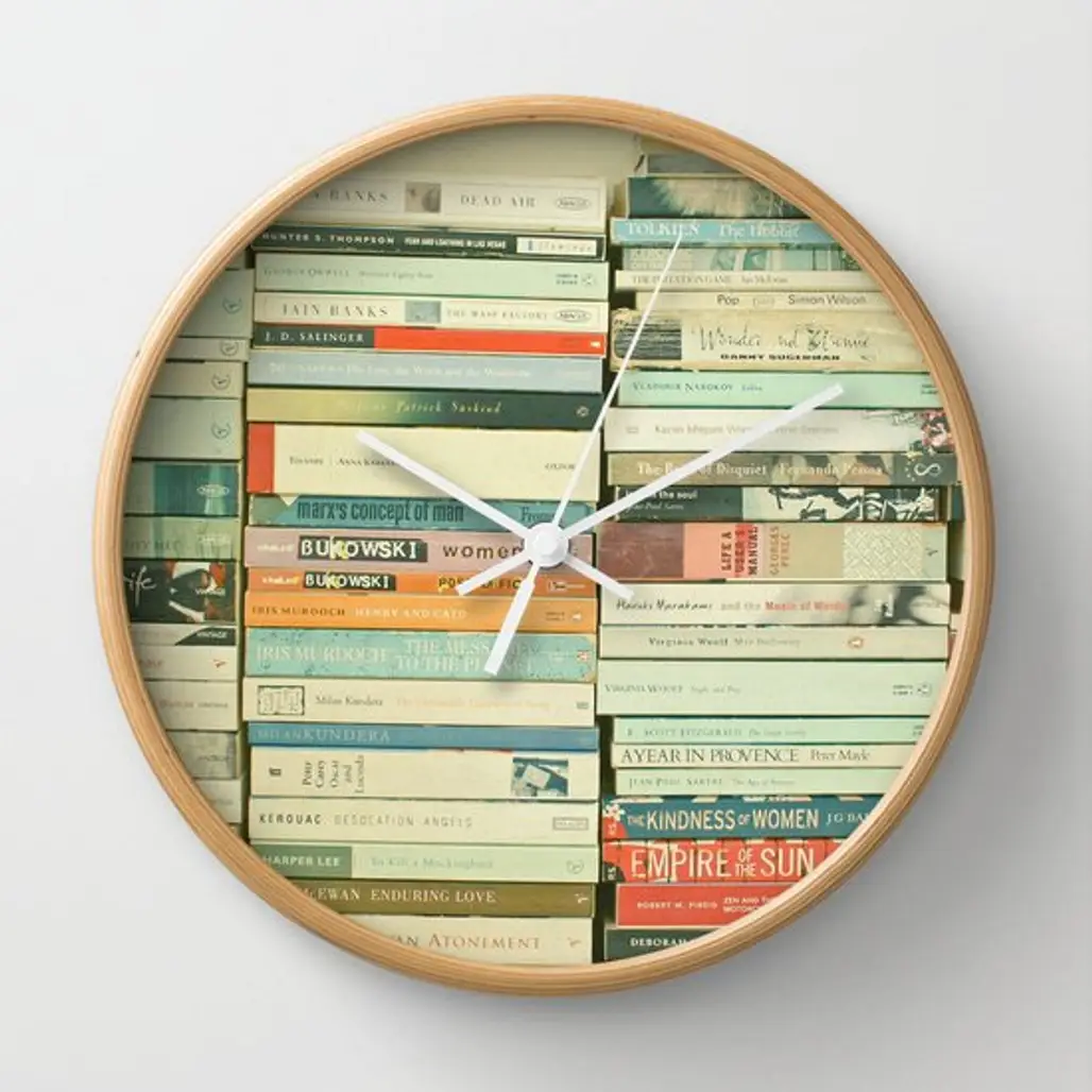 Book Wall Clock