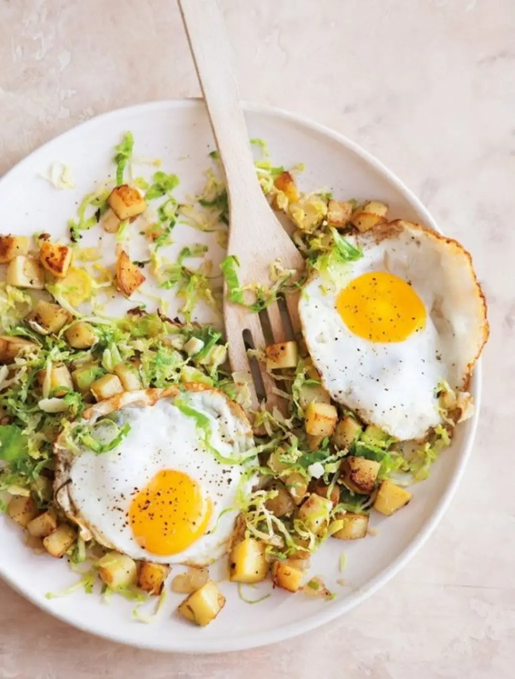 Brussels Sprouts and Potato Hash