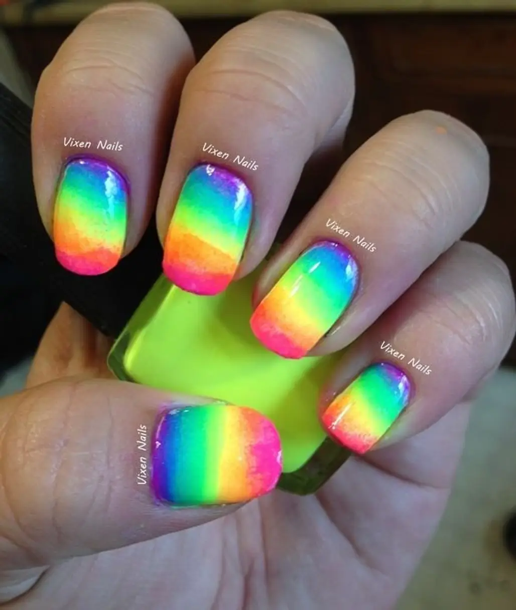 Neon Rainbow Ombre