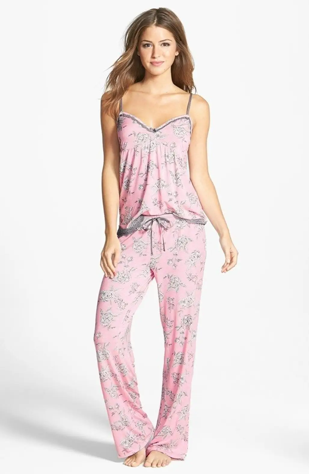 Modal Essentials Lace Trim Camisole Pajamas by PJ Salvage