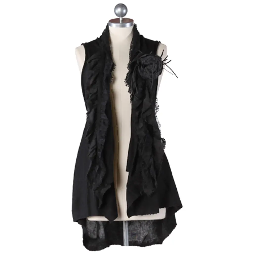 Film Noir Fashion Wool Blend Vest