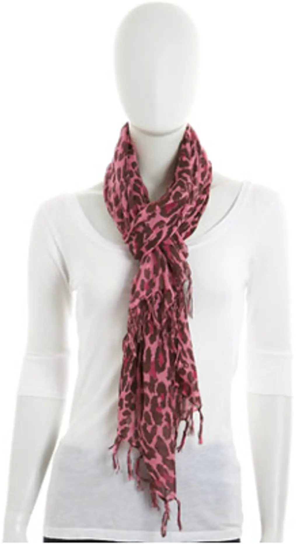 Justin Gregory Leopard Print Scarf
