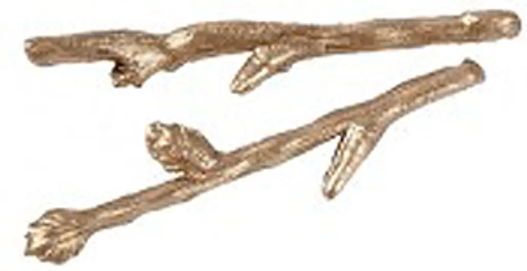 Golden Twig Hairpins