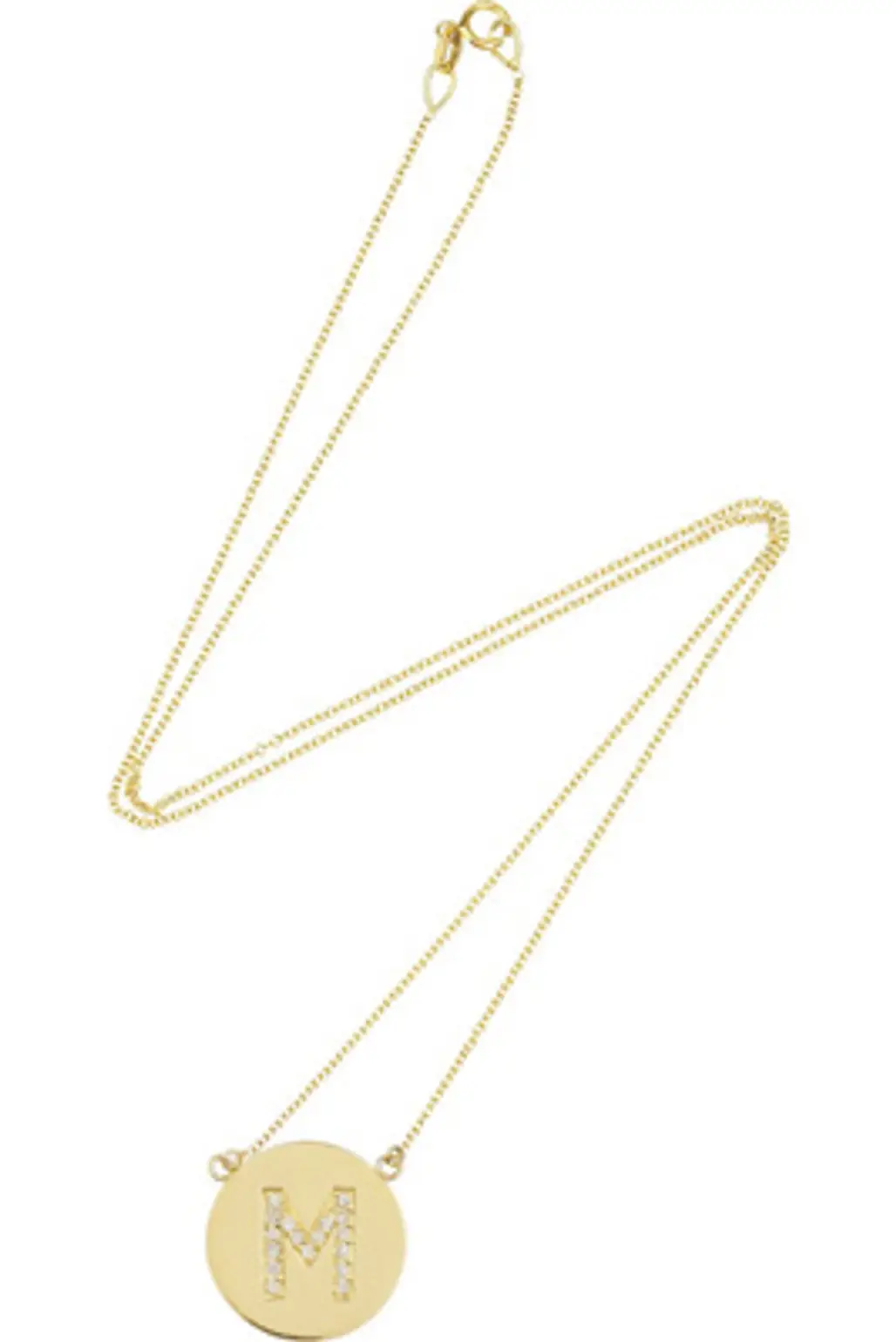 Jennifer Meyer 14-karat Gold Diamond Letter Necklace