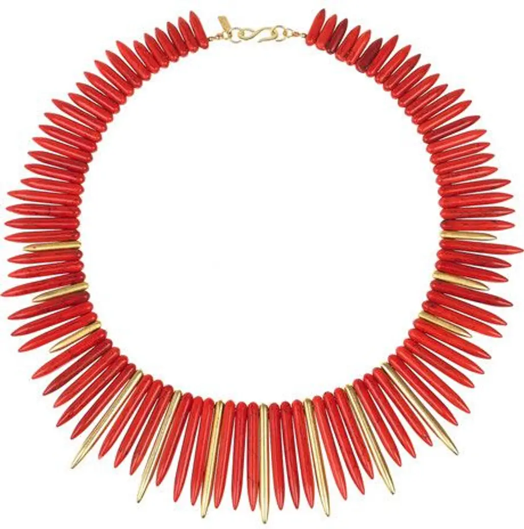 Kenneth Jay Lane Gold-Plated Resin Necklace