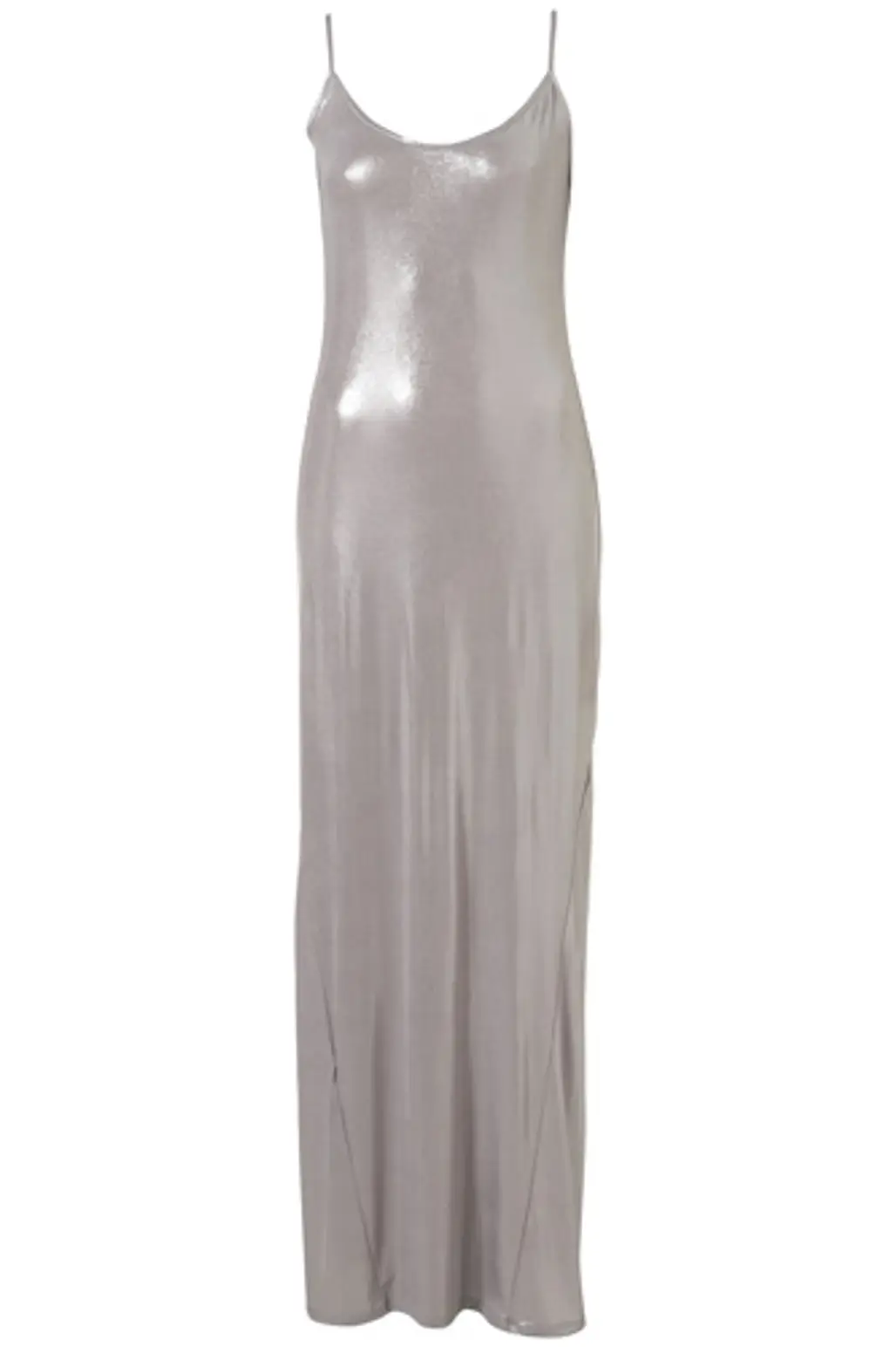Topshop Silver Strappy Maxi Dress