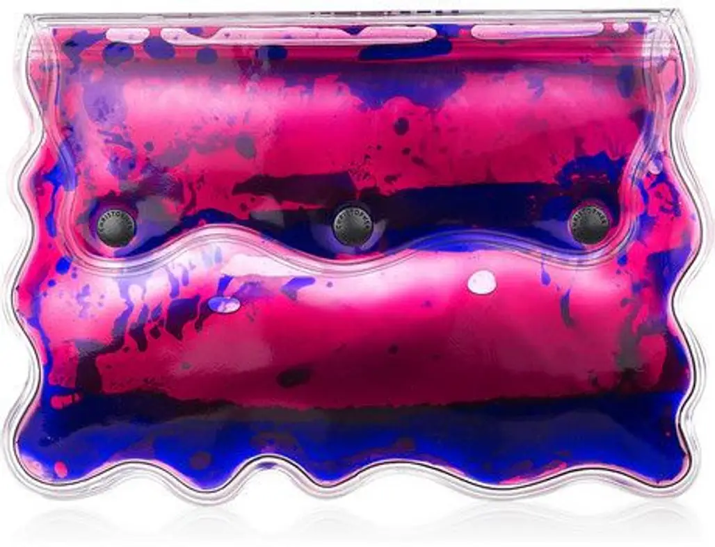 Christopher Kane Aqua Gel-Filled PVC Clutch