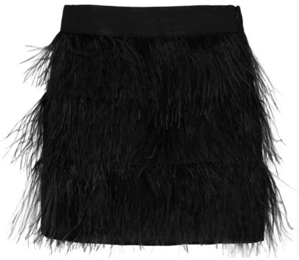 Milly Ostrich Feather Skirt