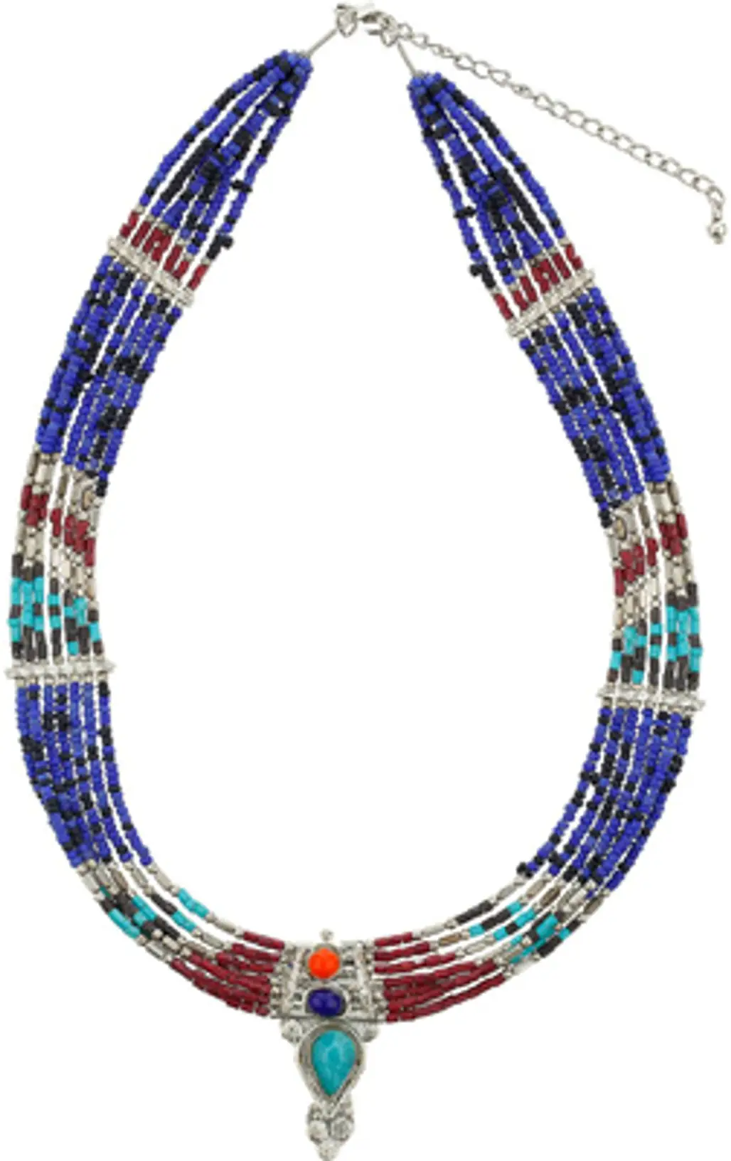 Topshop Native Bead Collar Necklace