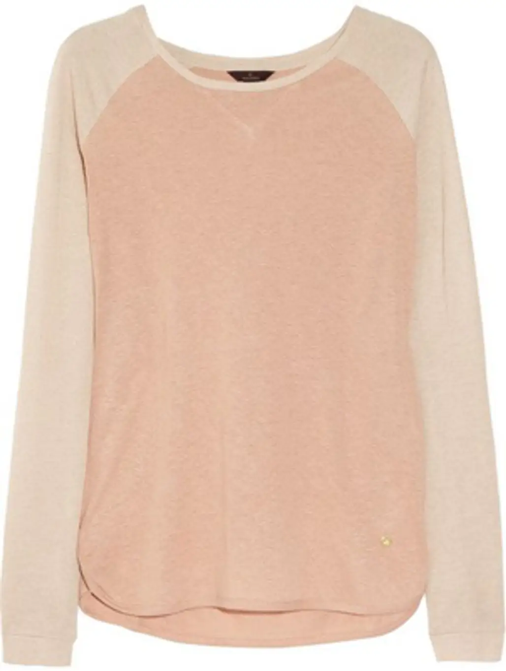 Mulberry Contrast Sleeve Jersey Top