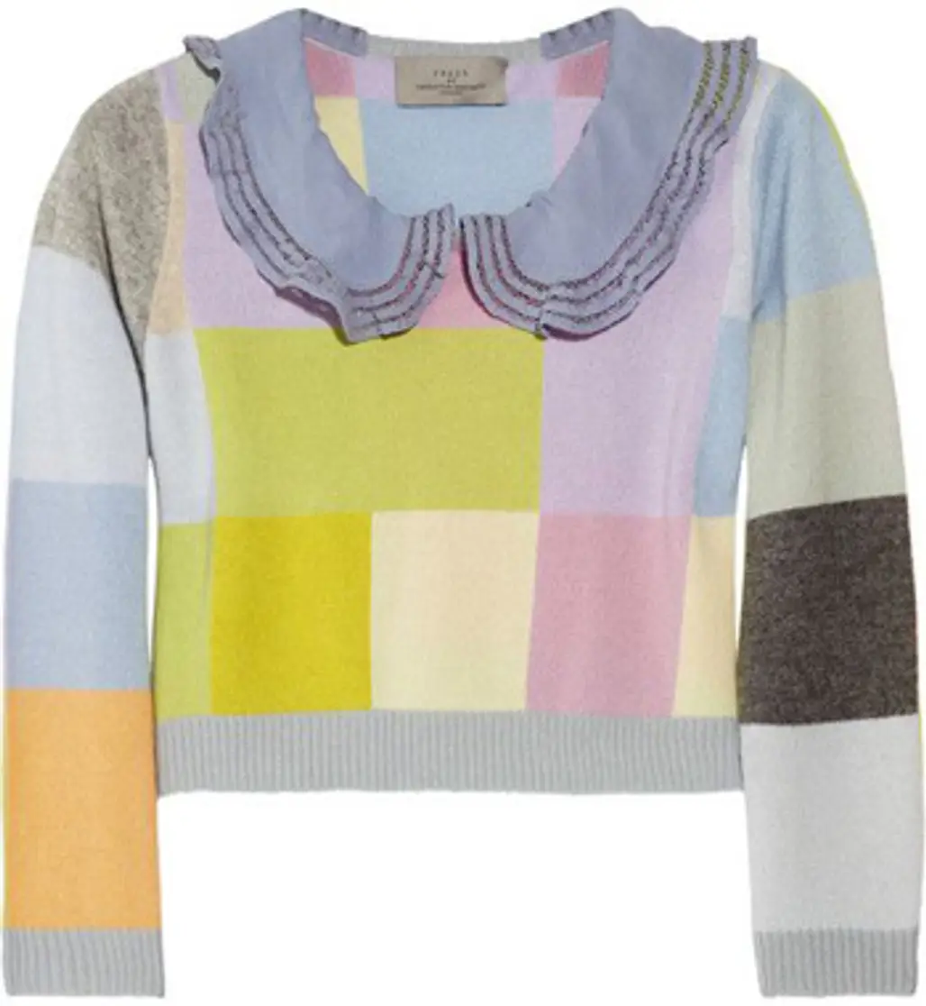 Preen Cropped Cashmere Sweater