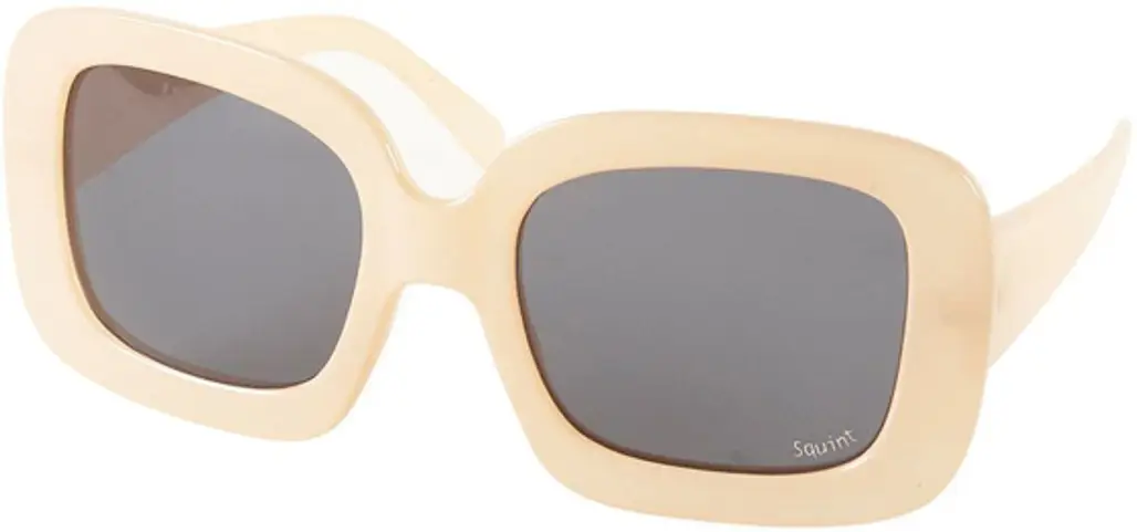 Cream Square Oversize Sunglasses