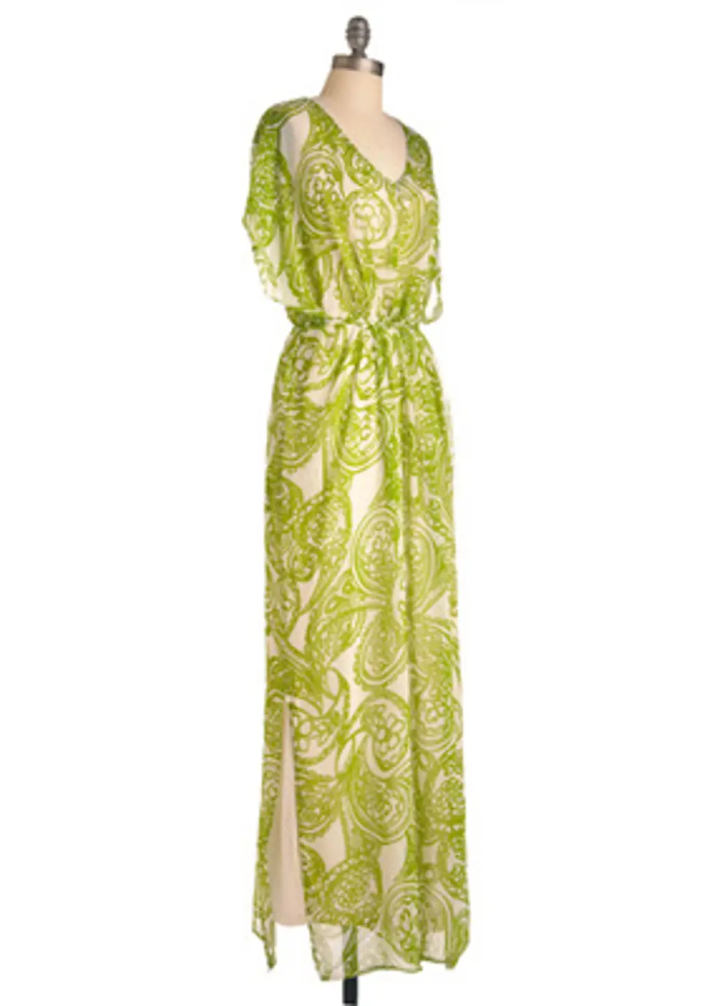 Lime Kaftan Dress