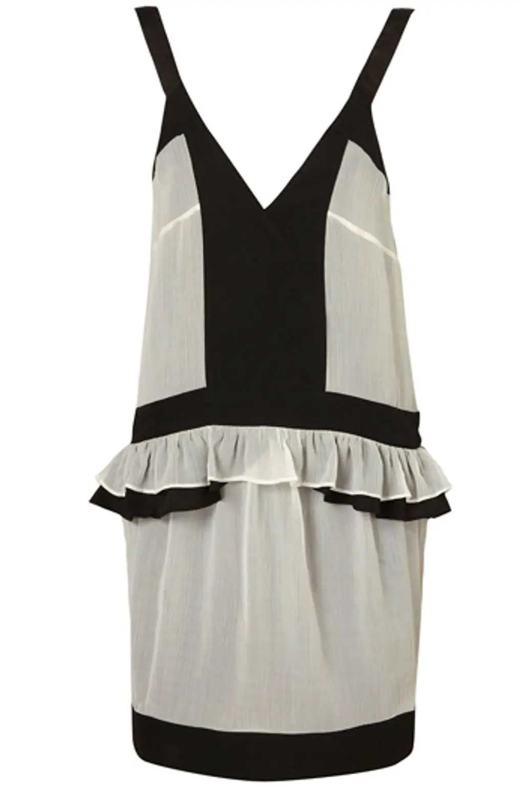 Topshop Limited Edition Twin Frill Dress