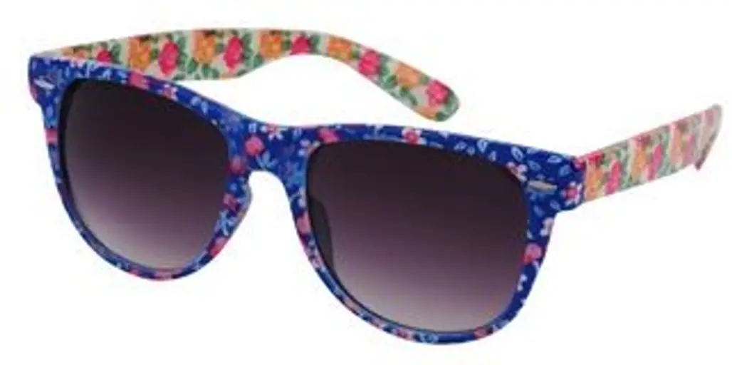 Floral Wayfarer Sunglasses