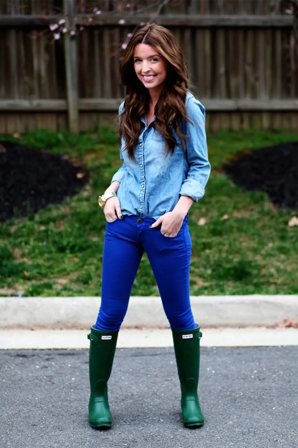 With Coloured Jeans