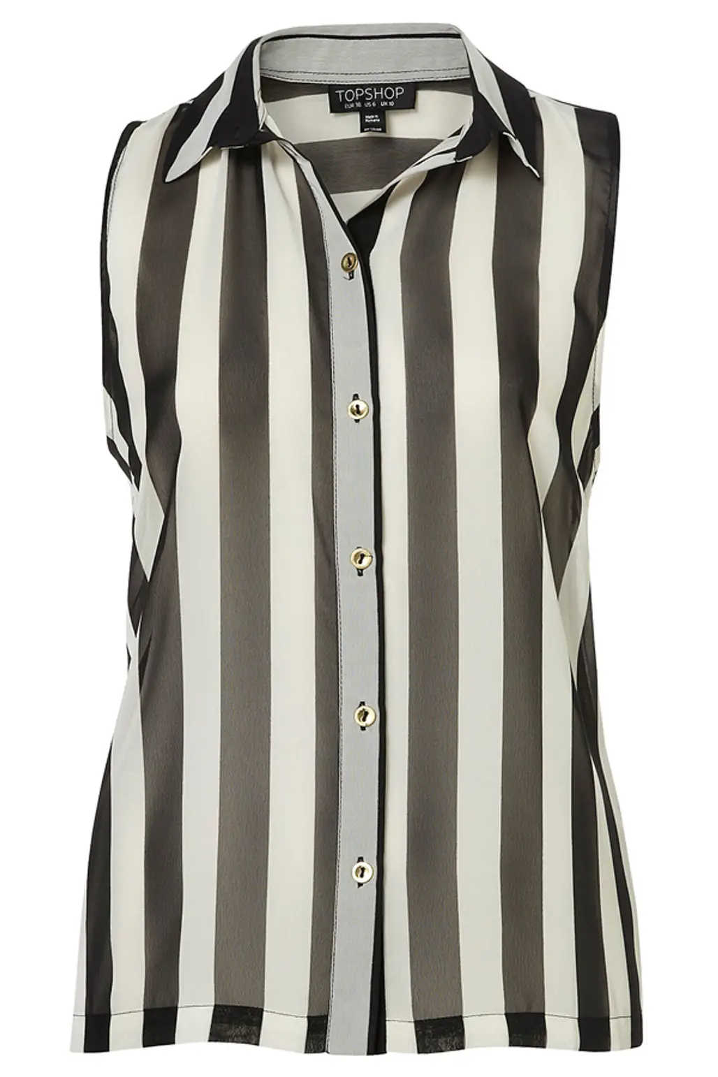 Sleeveless Stripe Shirt