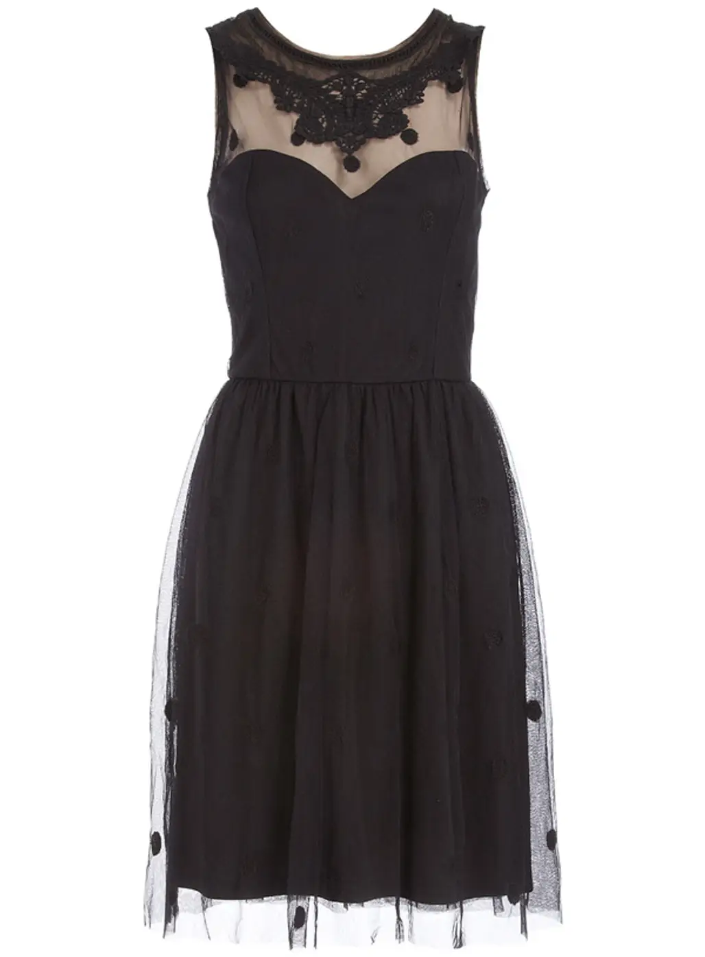 Black Vintage Lace Dress