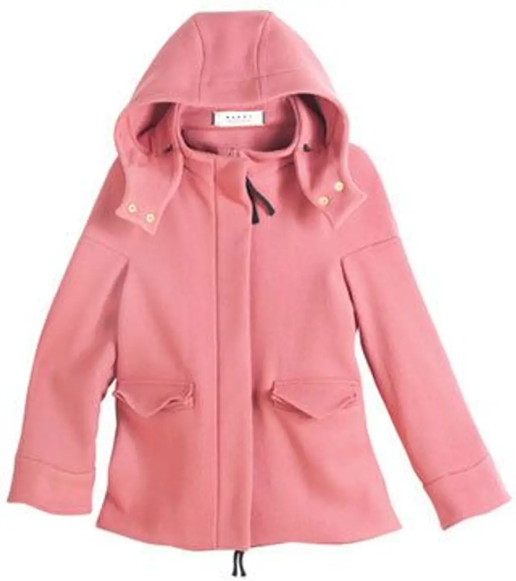 Pink Hooded Coat