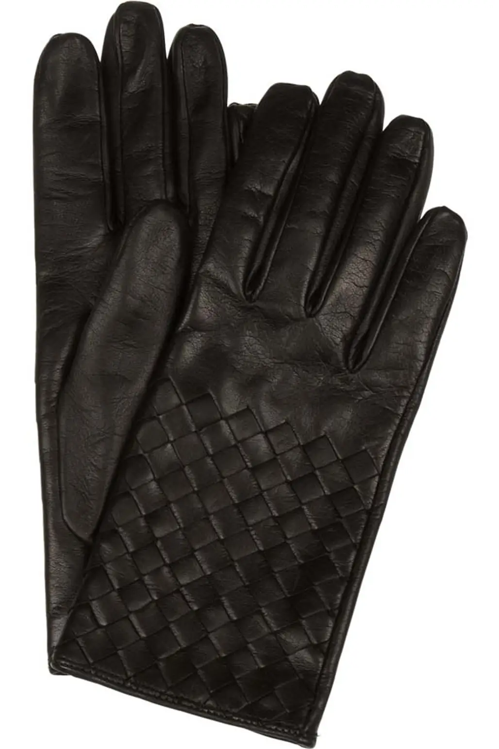 Woven Leather Gloves
