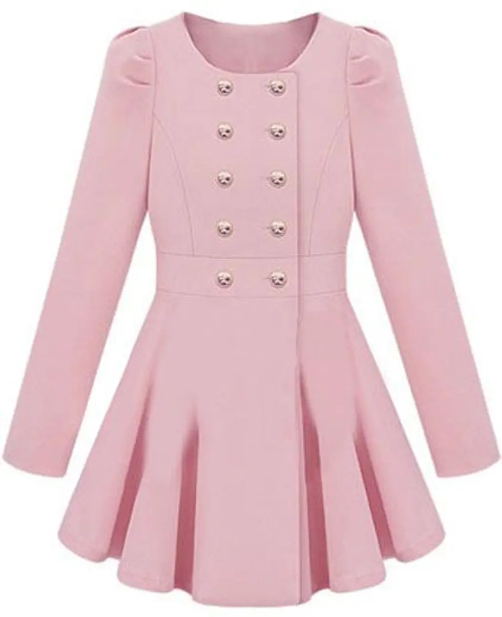 Pink Military Coat