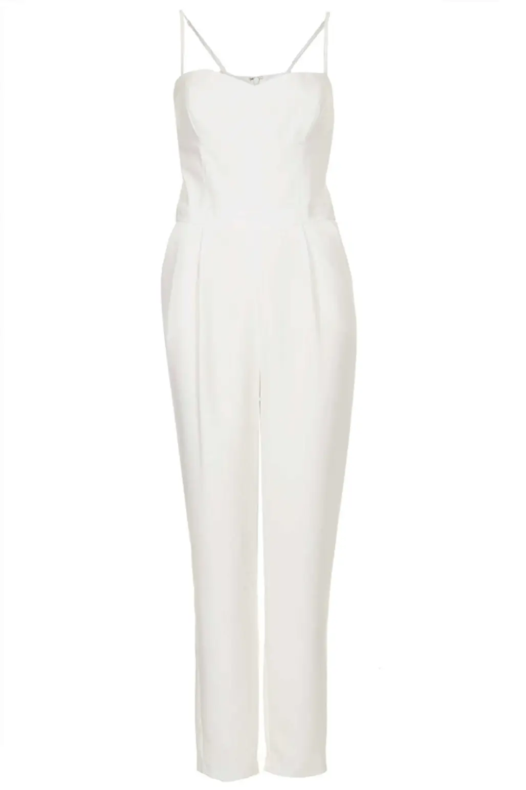 Tailored White Jumpsuit