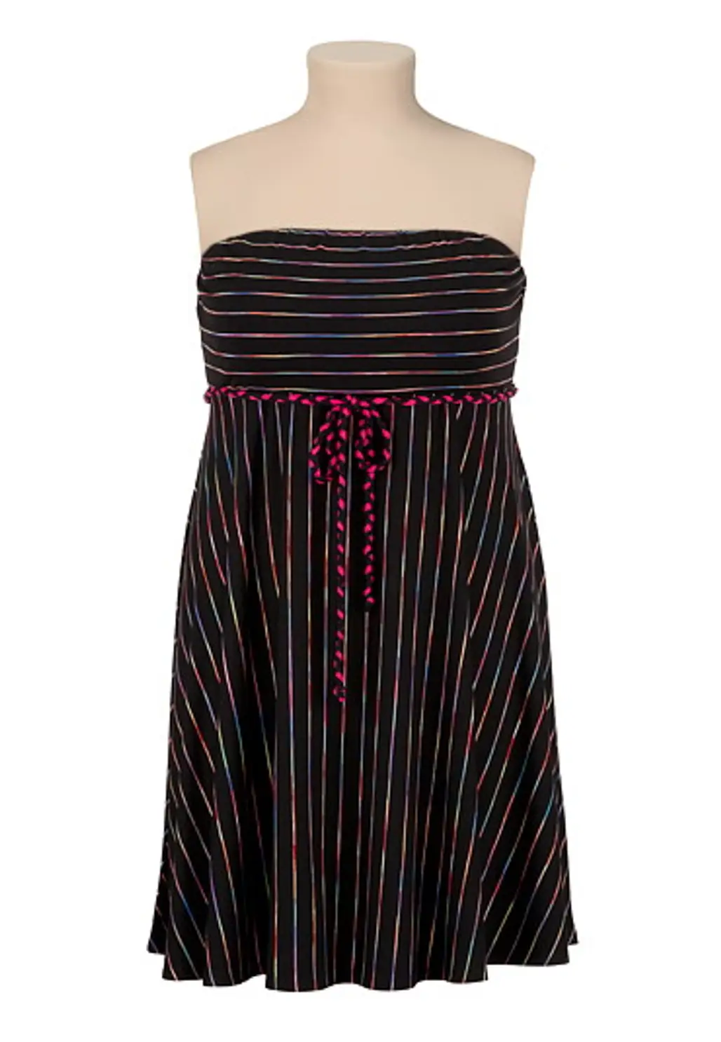 Multi-Color Stripe Tube Dress
