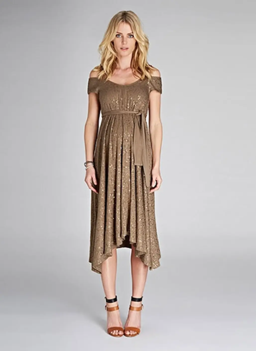 Isabella Oliver Marie Sequin Maternity Dress