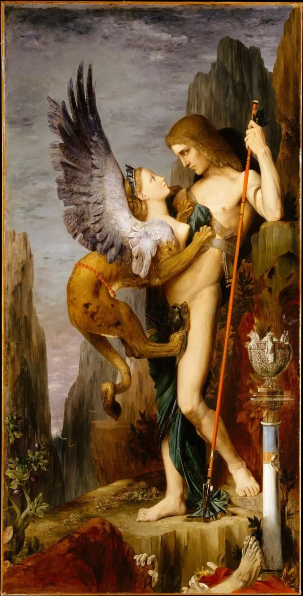 “Oedipus with the Sphinx” by Gustave Moreau