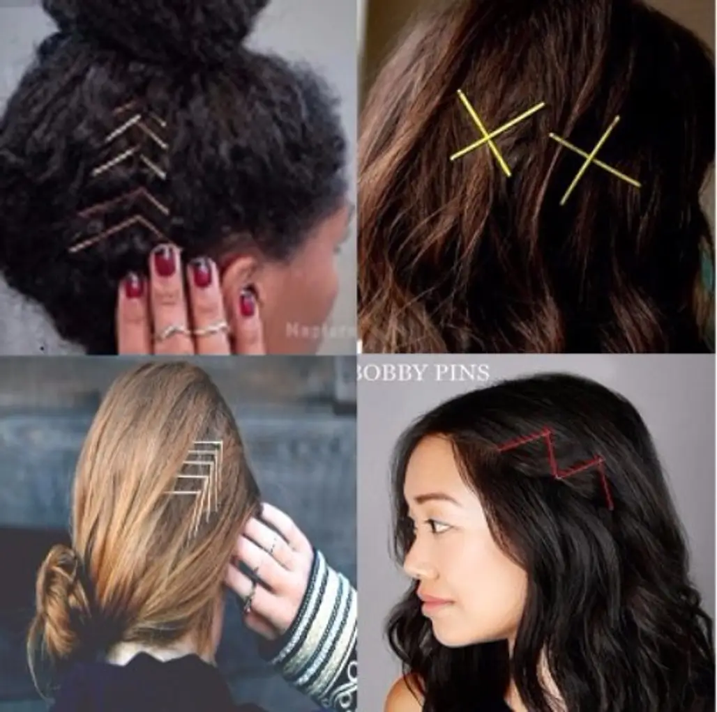 Create All Sorts of Geometric Shapes with Multiple Bobby Pins