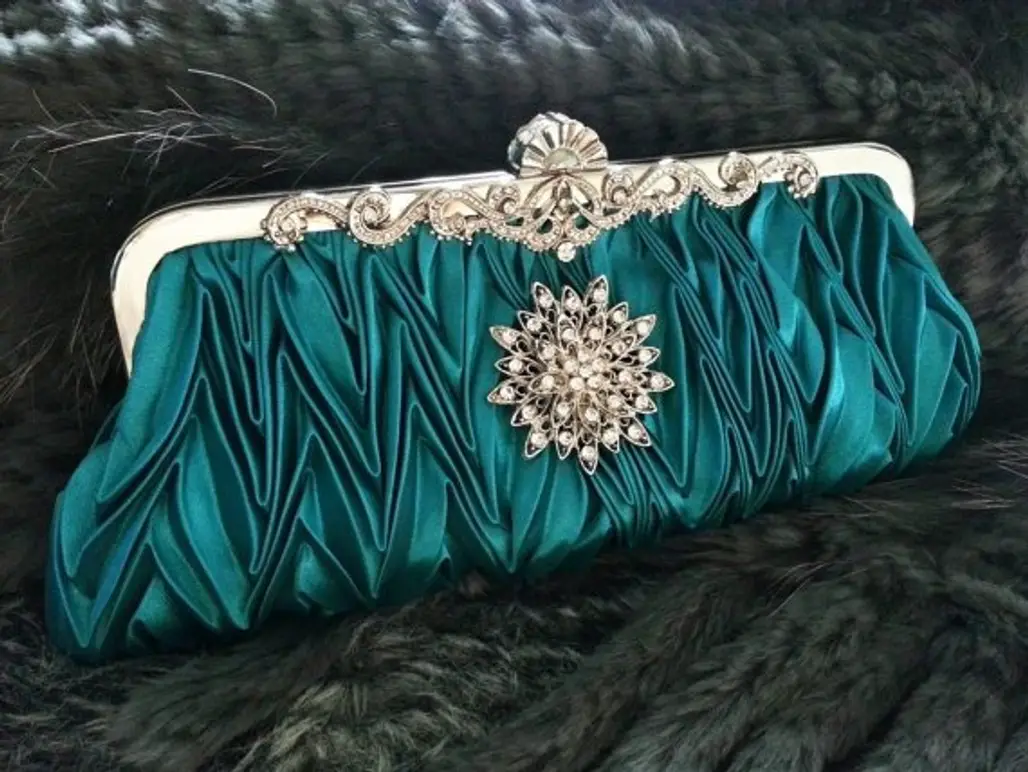 Turquoise Evening Party Clutch