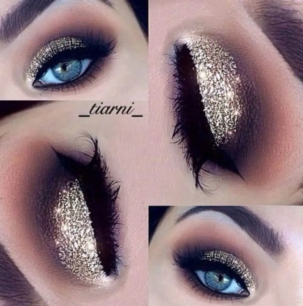 Glitter and Long Lashes