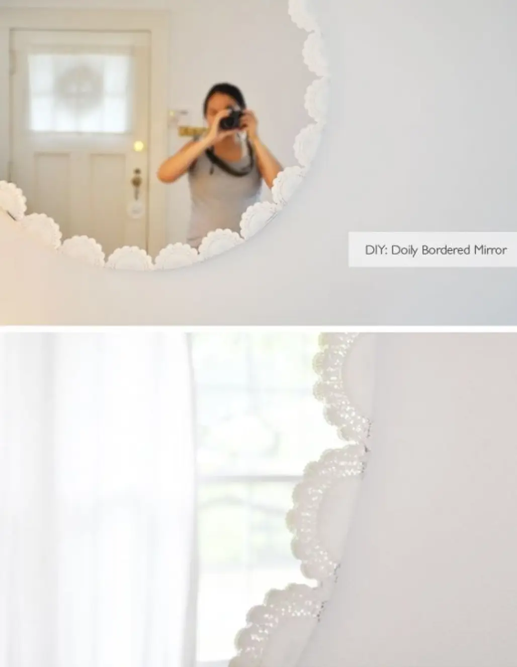 Doily Framed Mirror