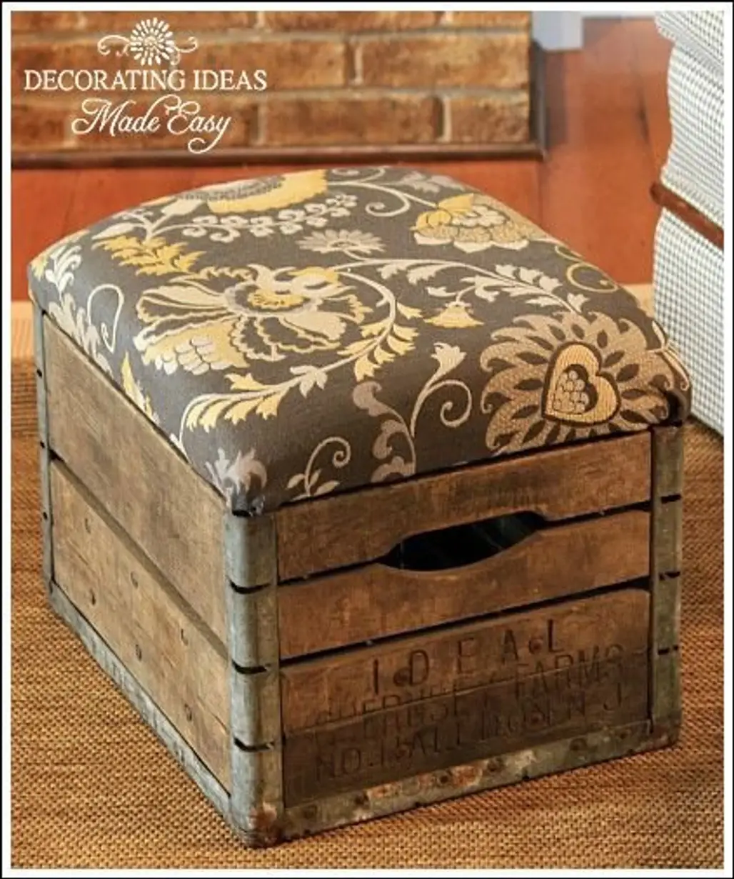 Make a Cool Old Crate Ottoman