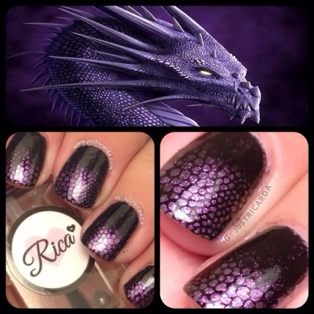 Purple and Black Dragon