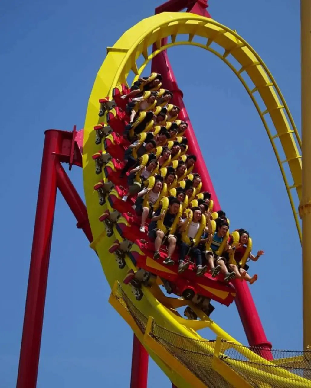 amusement ride, amusement park, roller coaster, yellow, park,
