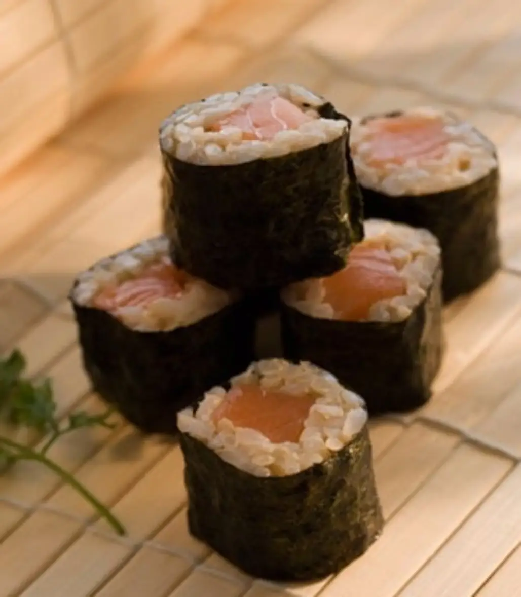Salmon Sushi with Brown Rice