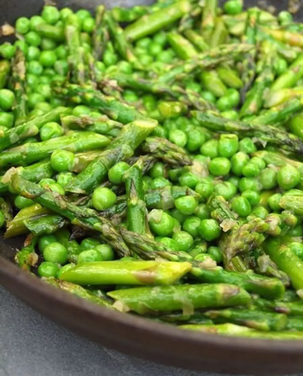 Sauteed Asparagus and Peas with Butter and Honey