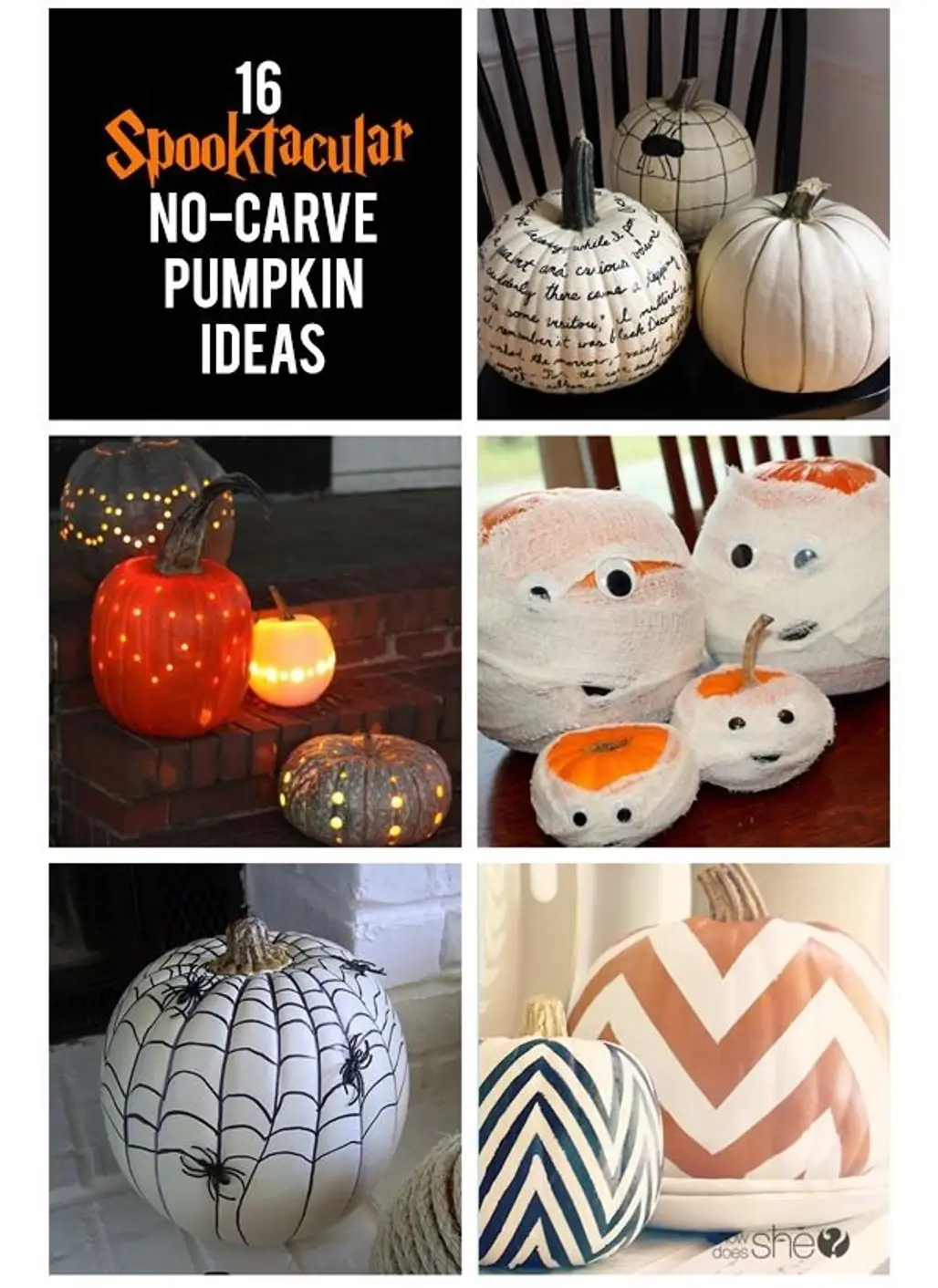 No-Carve Pumpkin Ideas