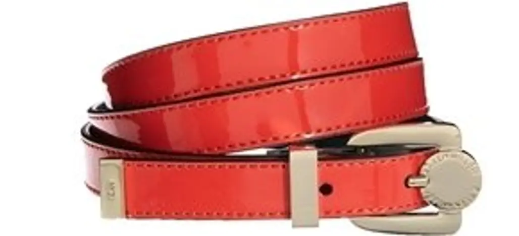 Karen Millen Patent Leather Skinny Belt