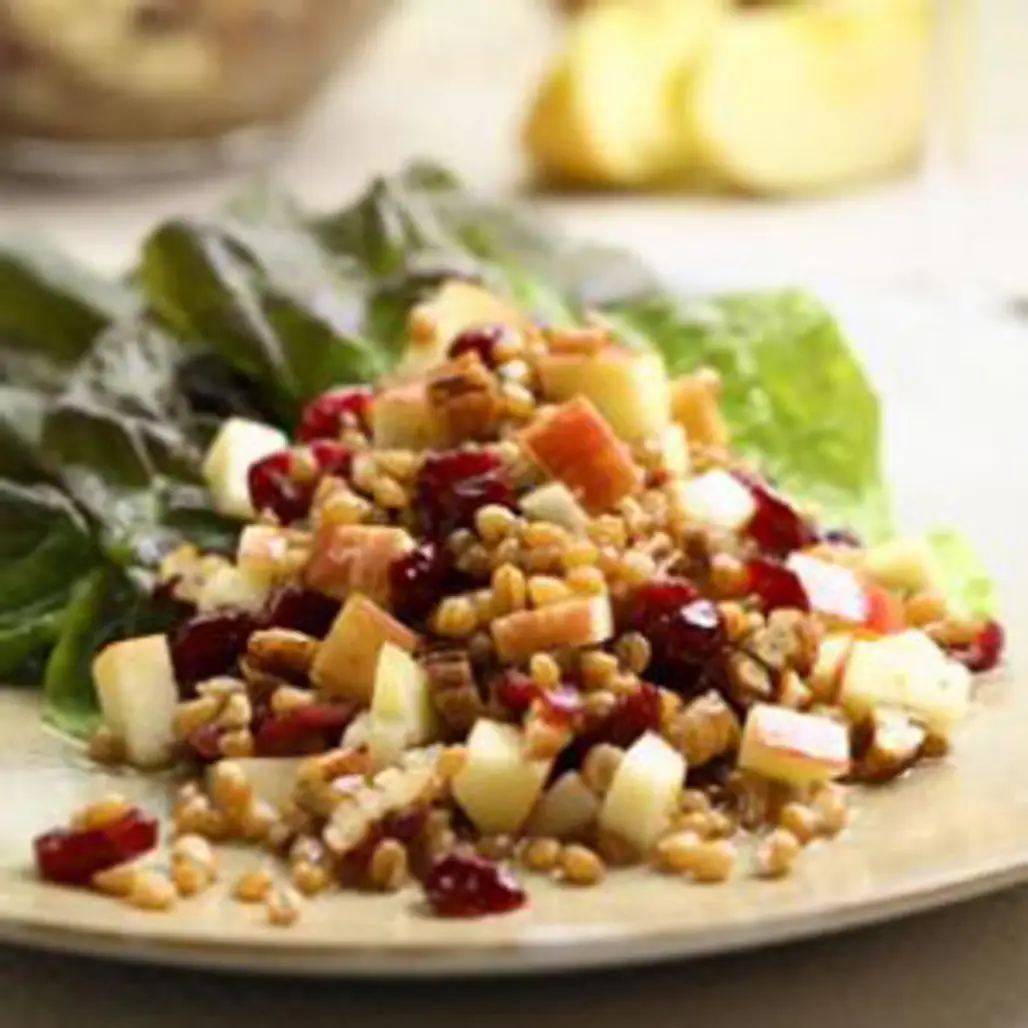 Wheat Berry Salad with Red Fruit